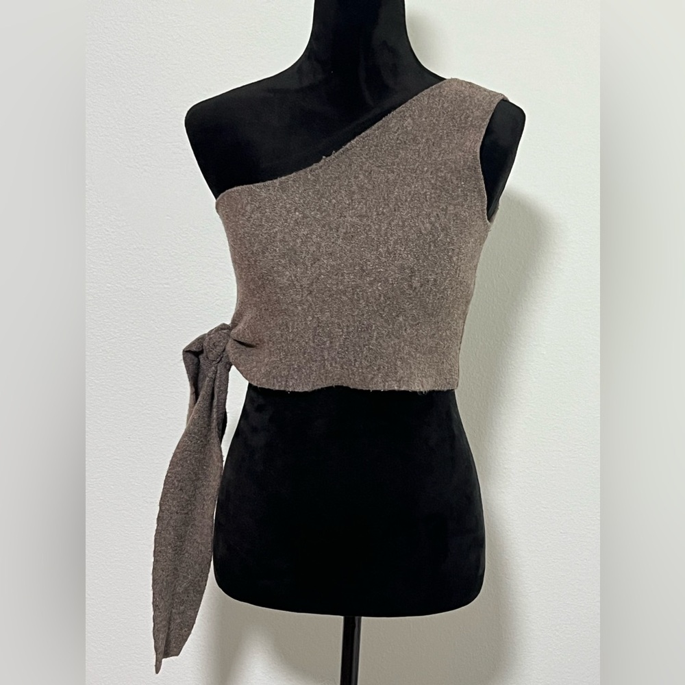 ZARA One Shoulder Crop Top - S - Picture 1 of 4
